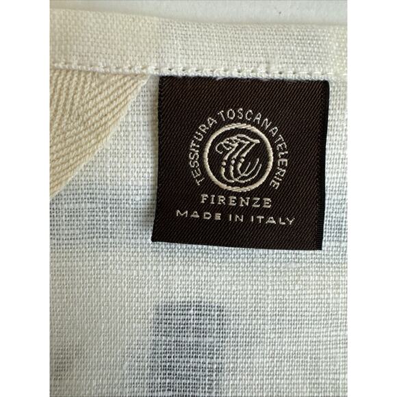 1 - Tessitura Toscana Telerie Snowman 100% Linen Kitchen Towel Sonoma - Picture 5 of 9